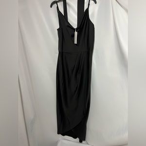 Ted Baker Black Cowl Neck Faux Wrap Belt included Size 8-10